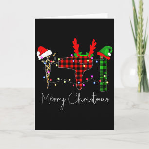 Carte Joyeux Noël Coiffeur Drôle Outil Coiffeur