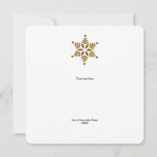 Carte Joyeux Noël Comme Mon Papa - Parties scintillant O (Dos)