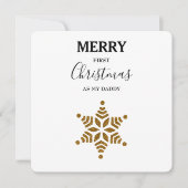 Carte Joyeux Noël Comme Mon Papa - Parties scintillant O (Devant)