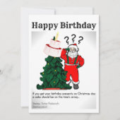 Carte Joyeux Noël conception d'anniversaire (Devant)