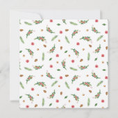 Carte Joyeux Noël d'aquarelle ChrisMoose (Dos)