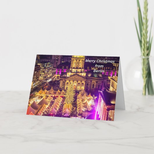 Carte Joyeux Noël de Berlin, Allemagne (Devant)