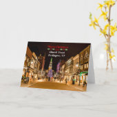 Carte Joyeux Noël de Burlington VT, (Fleur jaune)