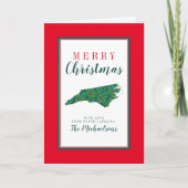 Carte Joyeux Noël de Caroline du Nord (Devant)