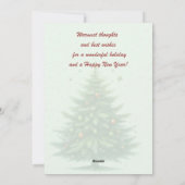 Carte Joyeux Noël de Chiot Westie (Dos)