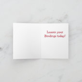 Carte Joyeux Noël de descendeur (Intérieur)