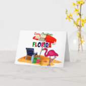 Carte Joyeux Noël de Floride (Fleur jaune)
