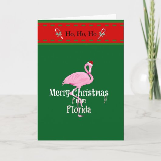 Carte Joyeux Noël de Floride (Devant)