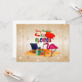 Carte Joyeux Noël de Floride (Devant/Arrière en situation)