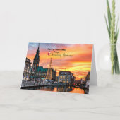 Carte Joyeux Noël de Hambourg, Allemagne (Devant)