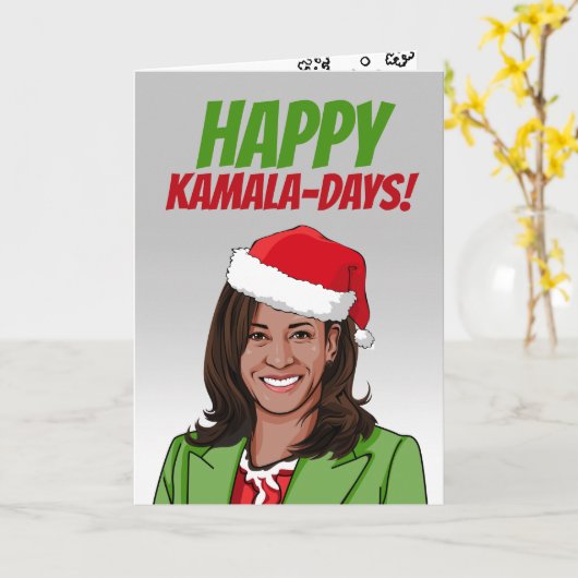 Carte Joyeux Noël de Kamala Days (Fleur jaune)