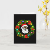 Carte Joyeux Noël de la famille noire gerbe amérique afr (Fleur jaune)