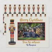 Carte Joyeux Noël de la nuthouse drôle Nutcracker (Devant / Derrière)