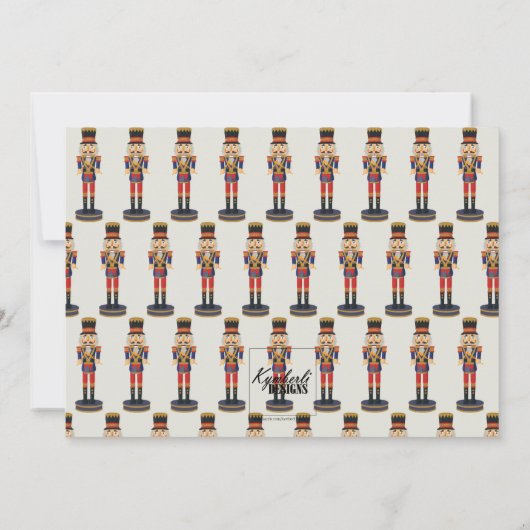 Carte Joyeux Noël de la nuthouse drôle Nutcracker (Dos)