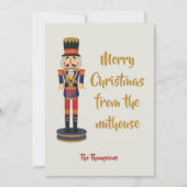 Carte Joyeux Noël de la nuthouse drôle Nutcracker (Devant)