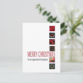 Carte Joyeux Noël de l'employé (Debout devant)