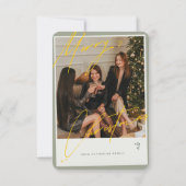 Carte Joyeux Noël de Patterson Family Card (Dos)