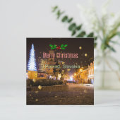 Carte Joyeux Noël de Poprad, Slovaquie (Debout devant)
