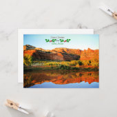 Carte Joyeux Noël de Sedona, Arizona (Devant/Arrière en situation)