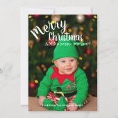 Carte Joyeux Noël de vacances (Devant)