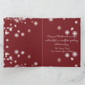 Carte Joyeux Noël de (votre famille) (Intérieur)