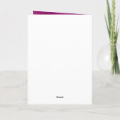 Carte Joyeux Noël Deep Plum Pink Gem (Dos)