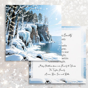 Carte Joyeux Noël depuis le comté de Door, Wisconsin
