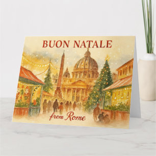 Carte Joyeux Noël depuis Rome Noël
