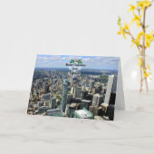 Carte Joyeux Noël depuis Toronto (Fleur jaune)