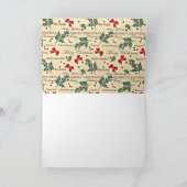 Carte Joyeux Noël design (Intérieur)