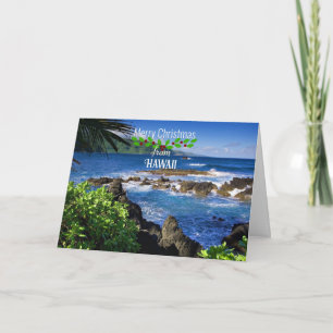 Carte Joyeux Noël d'Hawaï