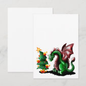 Carte Joyeux Noël Dragon (Devant / Derrière)