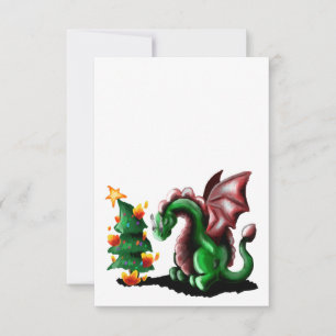 Carte Joyeux Noël Dragon