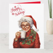 Carte Joyeux Noël drôle grand-mère (Devant)
