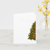 Carte Joyeux Noël Drôle Noël Arbre de Noël Couples (Fleur jaune)
