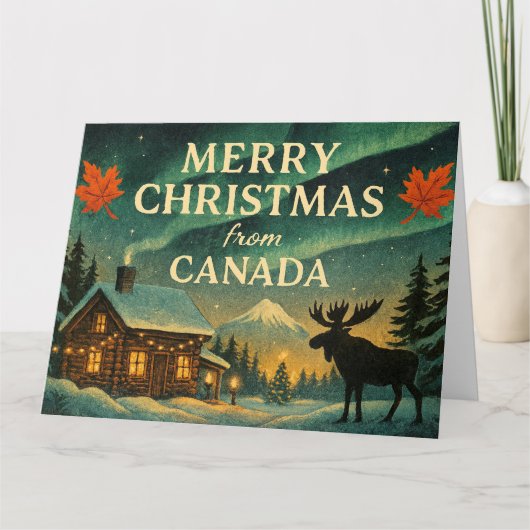 Carte Joyeux Noël du Canada (Devant)