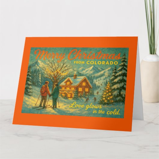 Carte Joyeux Noël du Colorado (Devant)