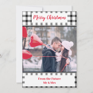 Carte Joyeux Noël du futur M. et Mme Card