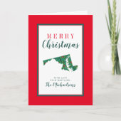 Carte Joyeux Noël du Maryland (Devant)