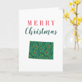 Carte Joyeux Noël du Nebraska (Fleur jaune)