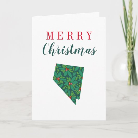 Carte Joyeux Noël du Nevada (Devant)