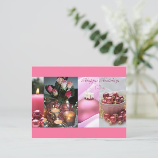 carte Joyeux Noël du patron (Debout devant)