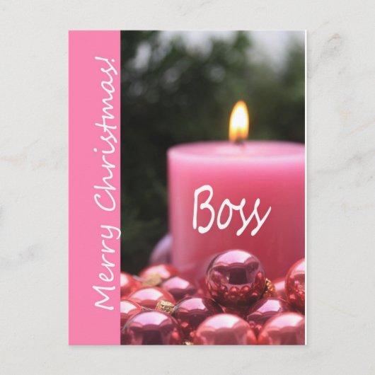 carte Joyeux Noël du patron (Devant)