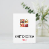 carte Joyeux Noël du patron (Debout devant)