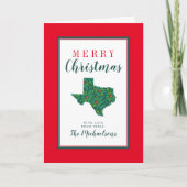 Carte Joyeux Noël du Texas (Devant)