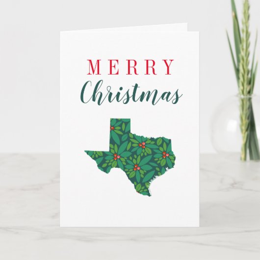 Carte Joyeux Noël du Texas (Devant)