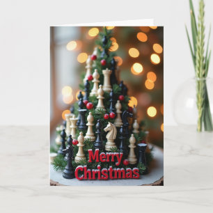 Carte Joyeux Noël Échecs