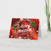 Carte Joyeux Noël éclat et brillance  (Devant)