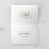 Carte Joyeux Noël Écriture Bible Luke Holly Plante (Intérieur)