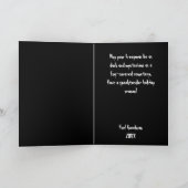 Carte Joyeux Noël Éffrayant gothique (Intérieur)